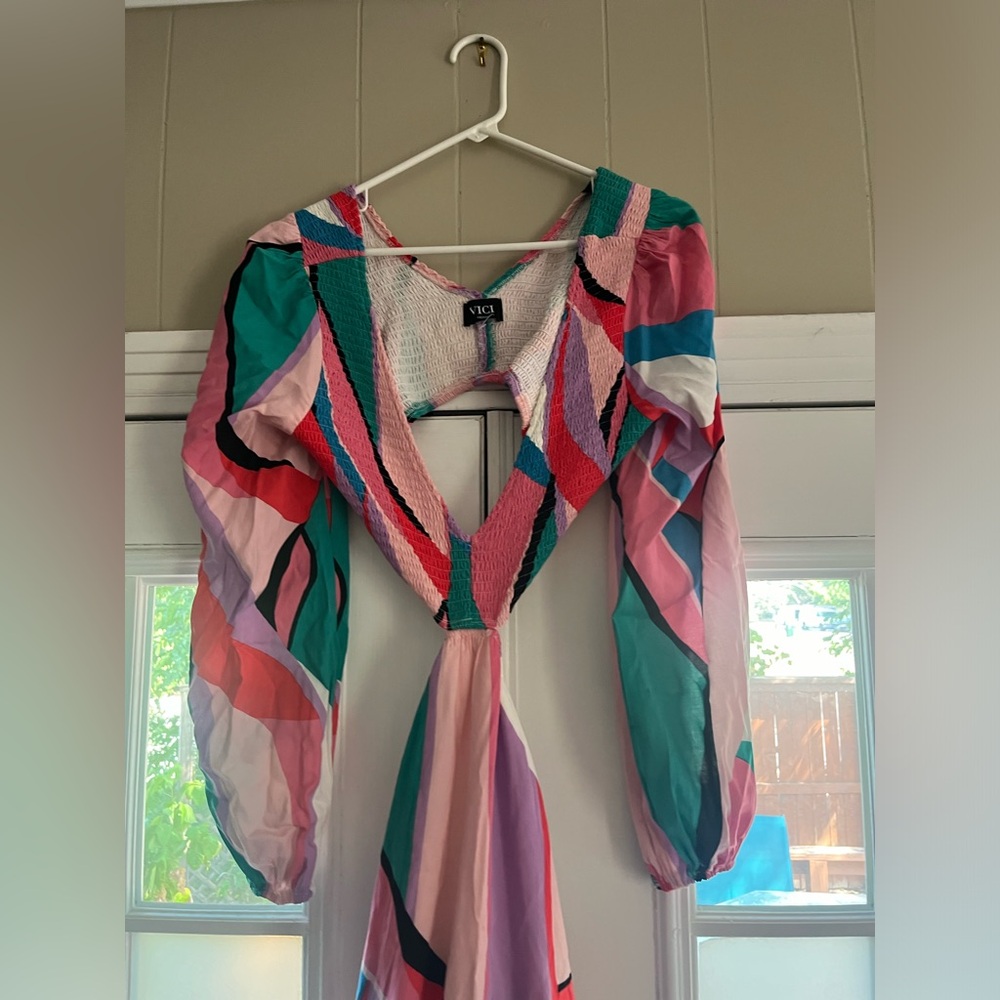 Cut out cotton dress